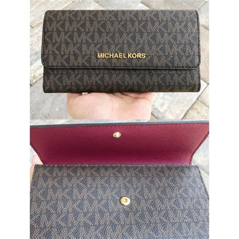 michael kors jet set mini wallet|michael kors large trifold wallet.